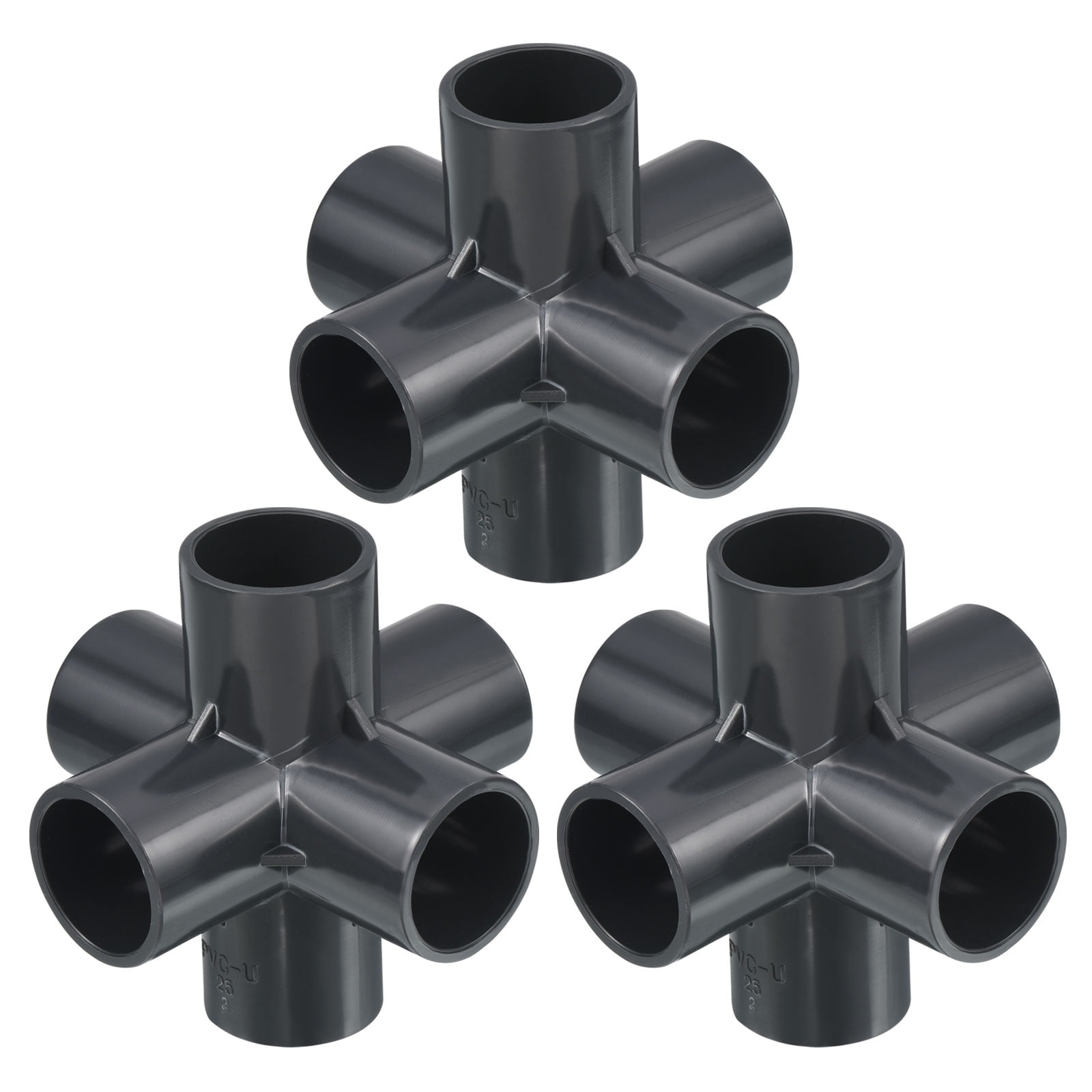 Uxcell 3/4 Inch UPVC Elbow Fitting 6 Way PVC Pipe Fittings Connector ...