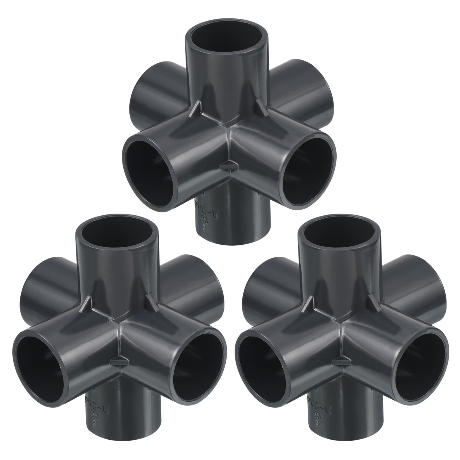 Uxcell 3 4 Inch UPVC Elbow Fitting 6 Way PVC Pipe Fittings Connector 