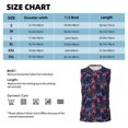 thumbnail image 3 of Bingfone Flowers And Humming Bird Pattern Men's Tank Tops Workout Sleeveless Tee Shirts Running Beach Tanks for Men-X-Large, 3 of 4