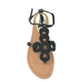 thumbnail image 4 of Victoria K Women's Gladiator Multi Loops Crossover Sandals, 4 of 5