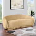 thumbnail image 2 of Meridian Furniture Emery Camel Velvet Sofa, 2 of 8