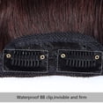 thumbnail image 5 of ViviaBella Mini Clip in Hairpieces Real Human Hair Extensions Thick One Piece Straight Invisible Hairpin Add Volume Fluffy Natural Cushion High Hair for Women Men (two clips,4inch,6inch,10inch ), 5 of 7