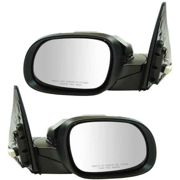 TRQ Exterior Power Heated Folding w/ Signal Mirror Black LH RH Pair for Kia Soul MRA09618
