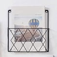thumbnail image 4 of 2X Wall Mounted Bookshelf Door Hanging Organizers Wall Magazine Book Shelves Hanging Wall Files Wire Wall Book Rack-A, 4 of 6