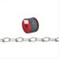 Campbell Double Loop Chain No. 2 - Zinc Plated, 250 ft, Cord Track Chain for Tool Drawer