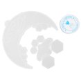 thumbnail image 5 of Molde de silicona para colgante de flor, molde de silicona para bricolaje, forma de abeja, luna, agujeros para colgar, moldes para hacer fundición con cuerda, 5 of 5