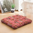 thumbnail image 3 of Watercolor Rooster Artwork Meditation Seat - Extra-Thick Square Floor Pillow for Cross-Legged Sitting, 3 of 6
