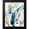 thumbnail image 2 of PI Studio 12x14 Black Modern Framed Museum Art Print Titled - Indigo Crescent IÂ&nbsp;, 2 of 5