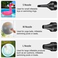 thumbnail image 3 of Electric Pump, Electric Air Pump with 3 Nozzles, Electric Inflator for Inflatable Mattress Pump, Camping Cushion, Water Bed, Boat, Swimming Ring, 3 of 5