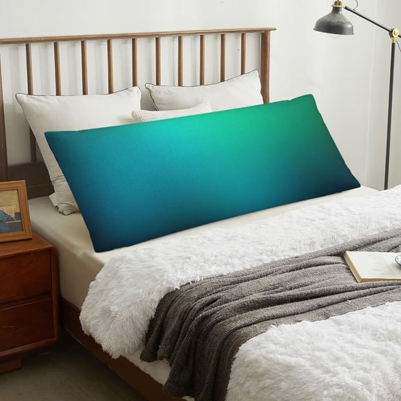 Body Pillow Cover - Green Turquoise Teal Soft Body Pillow Cover with Zipper, Comfort Body Pillow Pillowcase, Body Pillow Case Cover 20 x 54