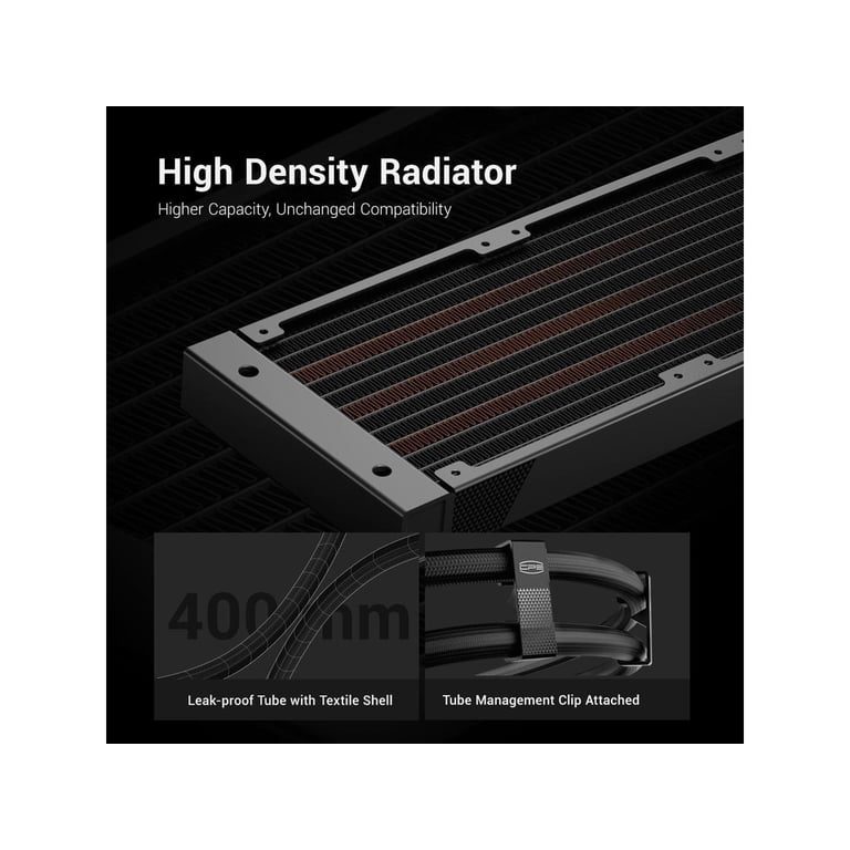 PCCOOLER CPS DA360 Pro ARGB Digital AIO CPU Liquid Cooler, 360mm