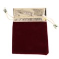thumbnail image 4 of 25 bolsas organizadoras de bolsillo con cordón para guardar joyas (rojo vino, 10 x 12,5 cm), 4 of 14