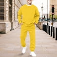thumbnail image 5 of UACY 2 Piece Sweatsuits for Boys Girls School Athletic Outfit Fall Winter Tracksuit Pullover Sweatshirt (Yellow, 11-12 Years), 5 of 7