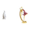 thumbnail image 1 of Escultura de pingüino de resina, estatua de bailarina de ballet, figura decorativa moderna, artesanía creativa, ideal para bodas, cumpleaños, inaugura, 1 of 8
