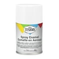 thumbnail image 2 of 3 Pack, White, Rust-Oleum Testors Flat Enamel Spray Paint- 1258T, 3 oz., 2 of 3