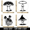 thumbnail image 2 of Whimsical Magical Fairy Mushrooms Rubber Stamp Set for Scrapbooking Crafting Stamping - Medium 1 Inch, 2 of 7