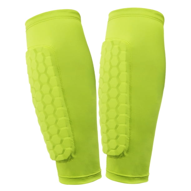 Espinilla Con Almohadillas Panal Guardias Livianas para Adultos (XS) Verde