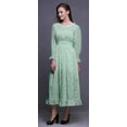 thumbnail image 3 of Bimba Floral Ladies Printed Boho Gypsy Summer Smocked Maxi Long BeachÂ&nbsp;Dress-XXX-Large, 3 of 5