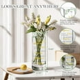 thumbnail image 2 of Sympathy Memorial Flowers Vase Sympathy Gifts for Loss of Loved One Dad Mom Husband Sister Friend Grief Gifts for Women Bereavement Condolences Gift for Loss Grieving Sorry for Your Loss Glass Vase, 2 of 11