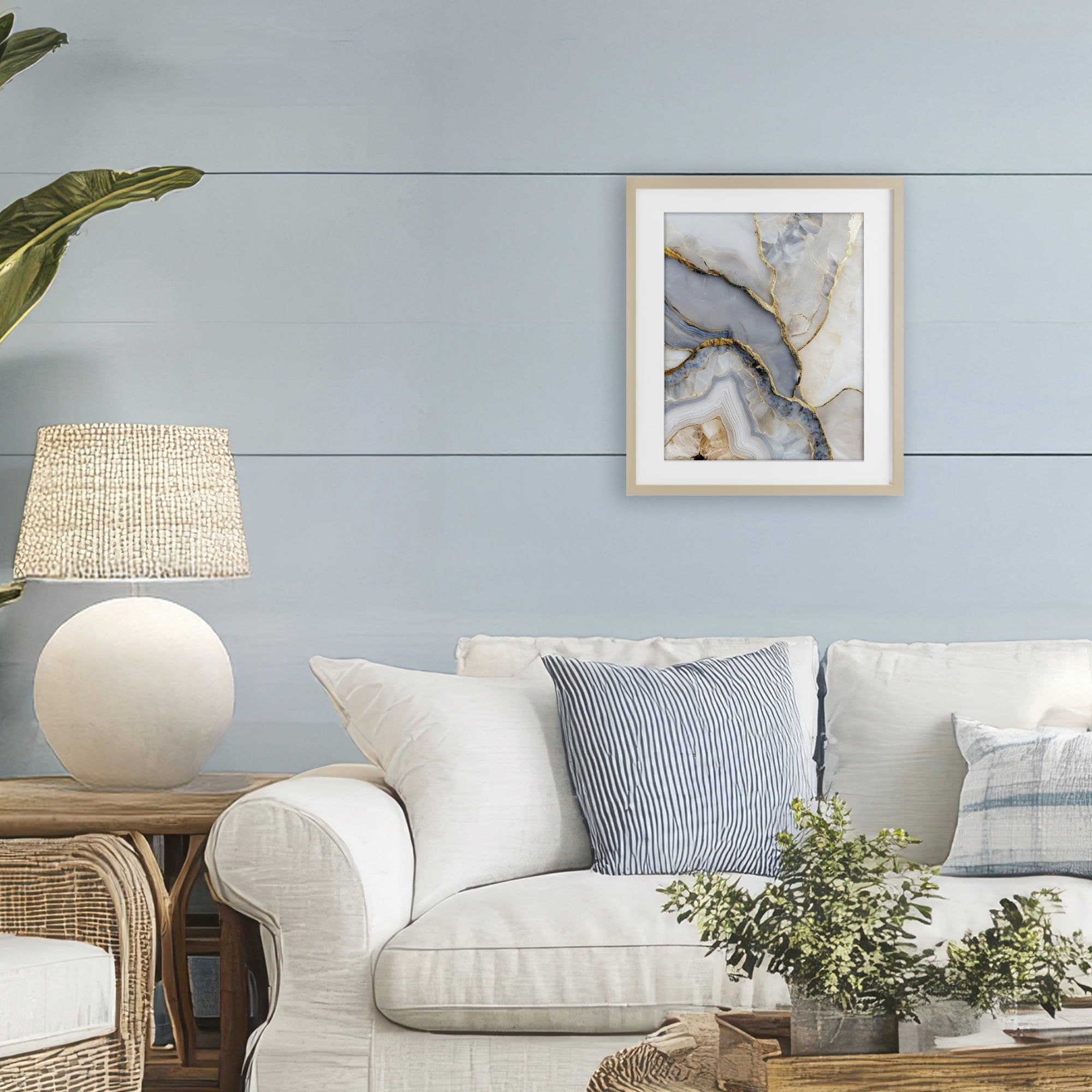 Stupell Industries Glimmering Layers of Agate Birch Framed Print Under Glass, design by Svetlana Aleynikova