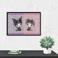 thumbnail image 6 of Diamond Art Kits for Adults Kuromi And My Melody Diamond Art Gem Art Painting Full Drill Round Art Gem Painting Kit for Home Wall Decor Gifts 12"x16", 6 of 6