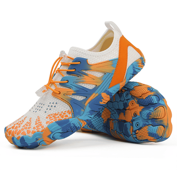 Elecsop Barefoot Shoes Women Men, Wide Toe Water Shoes for Women Men, Aqua Swim Beach Sports Quick-Dry Hike Footwear Barefoot Womens for Kayaking Surfing Boating Fishing Diving