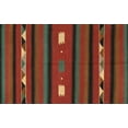 thumbnail image 1 of Ahgly Company Indoor Rectangle Contemporary Red Dirt Brown Area Rugs, 8' x 12', 1 of 6
