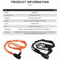 thumbnail image 4 of RIDERACE 37.4 IN Zinc Alloy Bike Chain Lock, Heavy Duty Anti Theft Bicycle Lock with 2 Keys, Steel Chain, Wear-Resistant Cloth Cover, for Bikes, Scooters, Motorcycles & Outdoor Security, 4 of 8