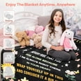 thumbnail image 4 of LHSHID Bonus Daughter Gifts Bonus Daughter Blanket Stepdaughter Gifts from Stepmom Stepdad Step Daughte Valentines Day Christmas Graduation Birthday Gifts from Step Dad 50"x60", 4 of 8
