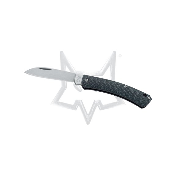 Fox Knives Nauta Slip-joint Pocket Knife 420 Stainless & Black Juta Micarta