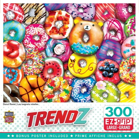 UPC: 0705988318450 | MasterPieces 300 Piece EZ Grip Jigsaw Puzzle – Donut Resist – 18 x24