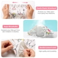 thumbnail image 4 of WIBACKER 2-10T Girls 100% Cotton Briefs, 3 Pack Kids Cartoon Underwear Panties, Ball+Stripe+Dot, 4 of 7