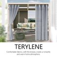 thumbnail image 2 of 2PC Curtain Modern Simple Waterproof Solid Color Trilon Transparent Perforated Sunscreen Antiple UV Curtain Fabric, 2 of 5