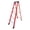 Red 090, variant on Fiberglass Step Ladder for Electrical Engineering, Non-Conductive Insulated Ladder with 330 lbs Capacity, Red