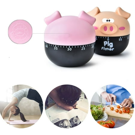 

Toyfunny Kitchen Cooking Countdown 60 Mins Steel/Plastic Mechanical Timer Alarm