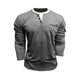 thumbnail image 4 of pstuiky camisetas de manga larga para hombre, Cárdigan informal de dos piezas con cuello en V falso, botones y mangas largas con bolsillos para hombre top de hombre xxxl, 4 of 8