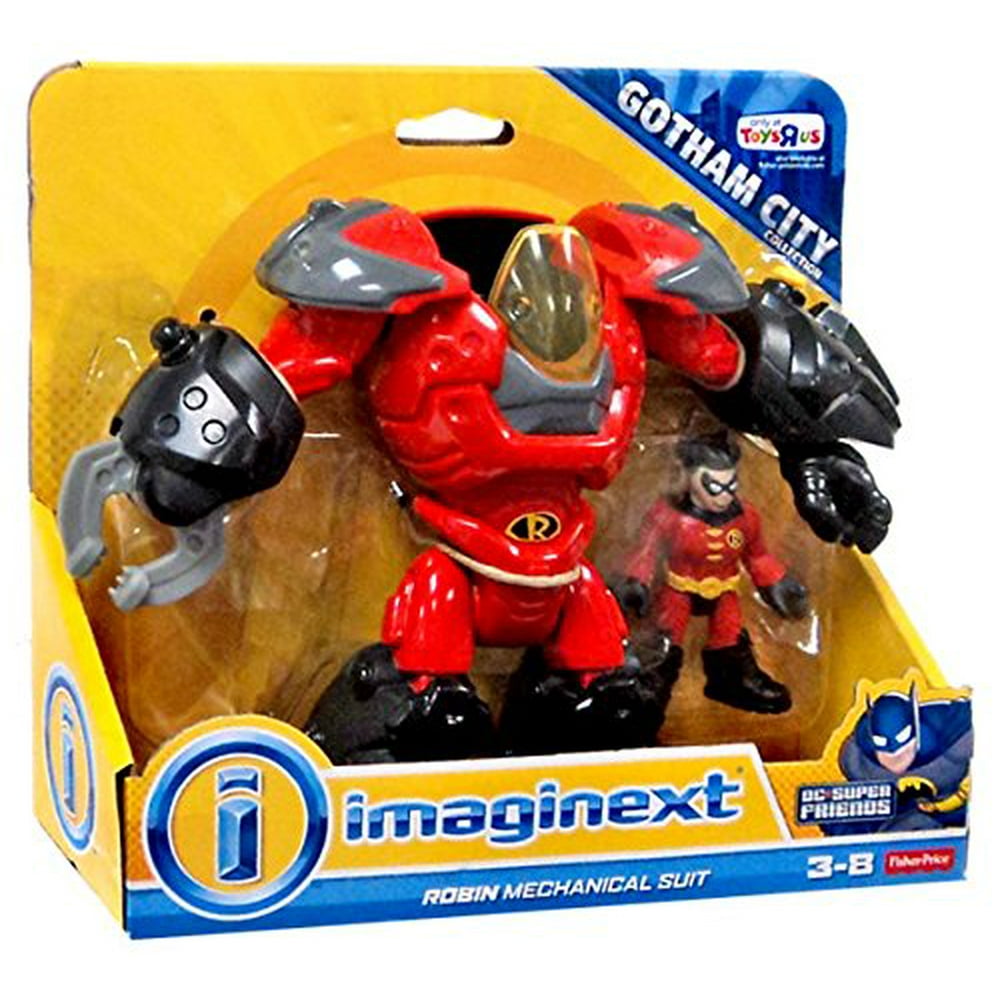 Imaginext ROBIN Mechanical Suit Gotham City Exclusive Figure Playset