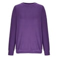 thumbnail image 5 of Lenago Womens Oversized Crewneck Sweatshirts Fashion Comfortable Round-Neck Long Sleeve Casual T-shirt Blouse Fall Winter Outfits Clothes, 5 of 7