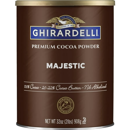 Ghirardelli Majestic Dutch Processed Cocoa Powder, 2 lb, Kosher