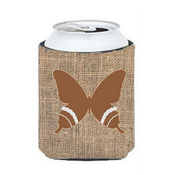 Butterfly Burlap and Brown BB1034 Can or Bottle Hugger