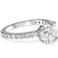 thumbnail image 3 of Pompeii 3 Carat Diamond Engagement Solitaire Ring 14K White Gold Lab Grown Round Cut, 3 of 4