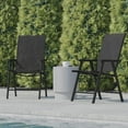 thumbnail image 3 of Flash Furniture Paladin Black Outdoor Folding Patio Sling Chair, 3 of 13