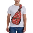 thumbnail image 6 of Ramen in Japanese style Pattern Sling Bag Crossbody Hiking Travel Chest Bags Backpack Shoulder Daypack for Women Men, 6 of 7