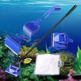 thumbnail image 2 of Trayknick 5 in 1 Aquarium Window Glass Brush Net Long Handle Algae Scraper Cleaning Tools, 2 of 11
