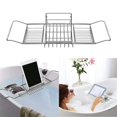 thumbnail image 4 of jifeng Bathtub Tray Holds Books//Cell Phone/Food Bath Tub Rack for Shower & Bath, 4 of 9