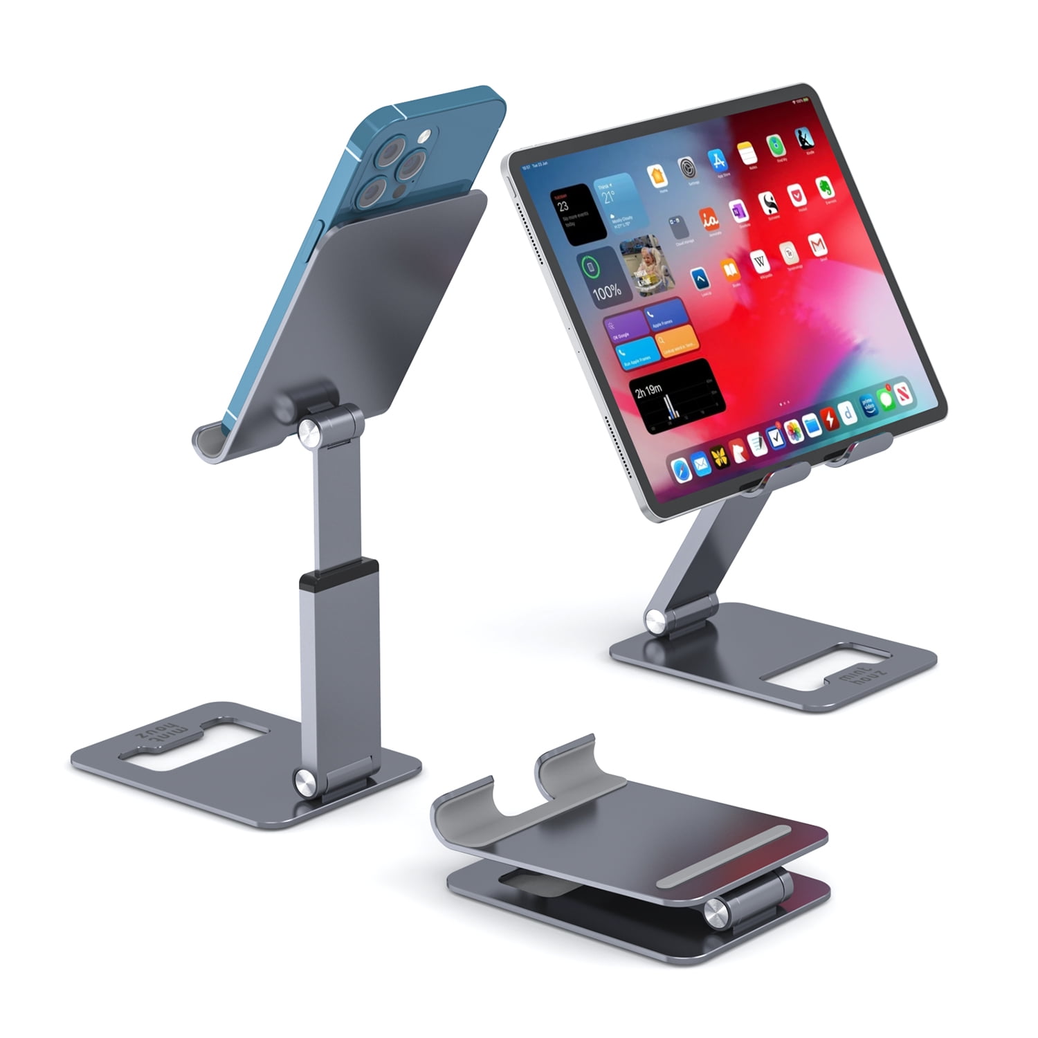 Minthouz Aluminum Cell Phone Stand, Extendable&Foldable Phone Holder