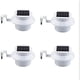 thumbnail image 1 of Luces LED blancas para exteriores para una mayor seguridad nocturna, paquete de 4 luces solares para canaletas, 1 of 7