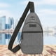 thumbnail image 5 of Mochila bandolera, bolso pequeño, mochila de estilo informal, bolso bandolera de gran capacidad para hombre, bolsillo exterior, impermeable, ajustable, portátil, material de cuero duradero,, 5 of 7