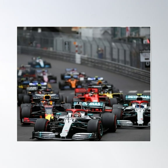 F1 Race Start Poster Wall Art, Modern Wall Decor For Living Room Bedroom, 8x12 UNFRAMED