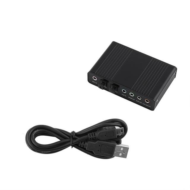 USB Sound Card,6 Channel Sound Card Audio Sound Card Sound Card Adapter Breakthrough Technology